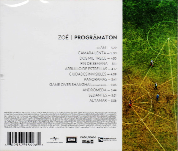 Zoé - Prográmaton CD