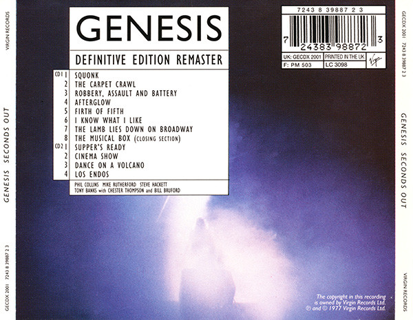 Genesis - Seconds Out 2CD