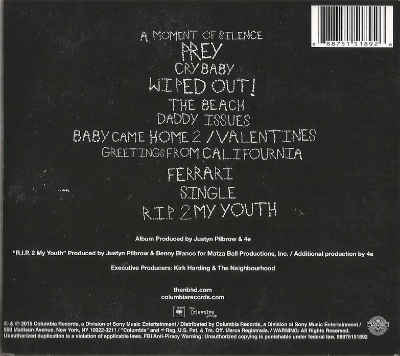 The Neighbourhood - Wiped Out! CD