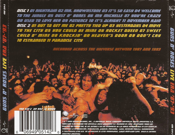 Guns N' Roses - Live Era '87-'93 2CD