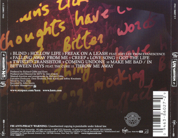 Korn - MTV Unplugged CD