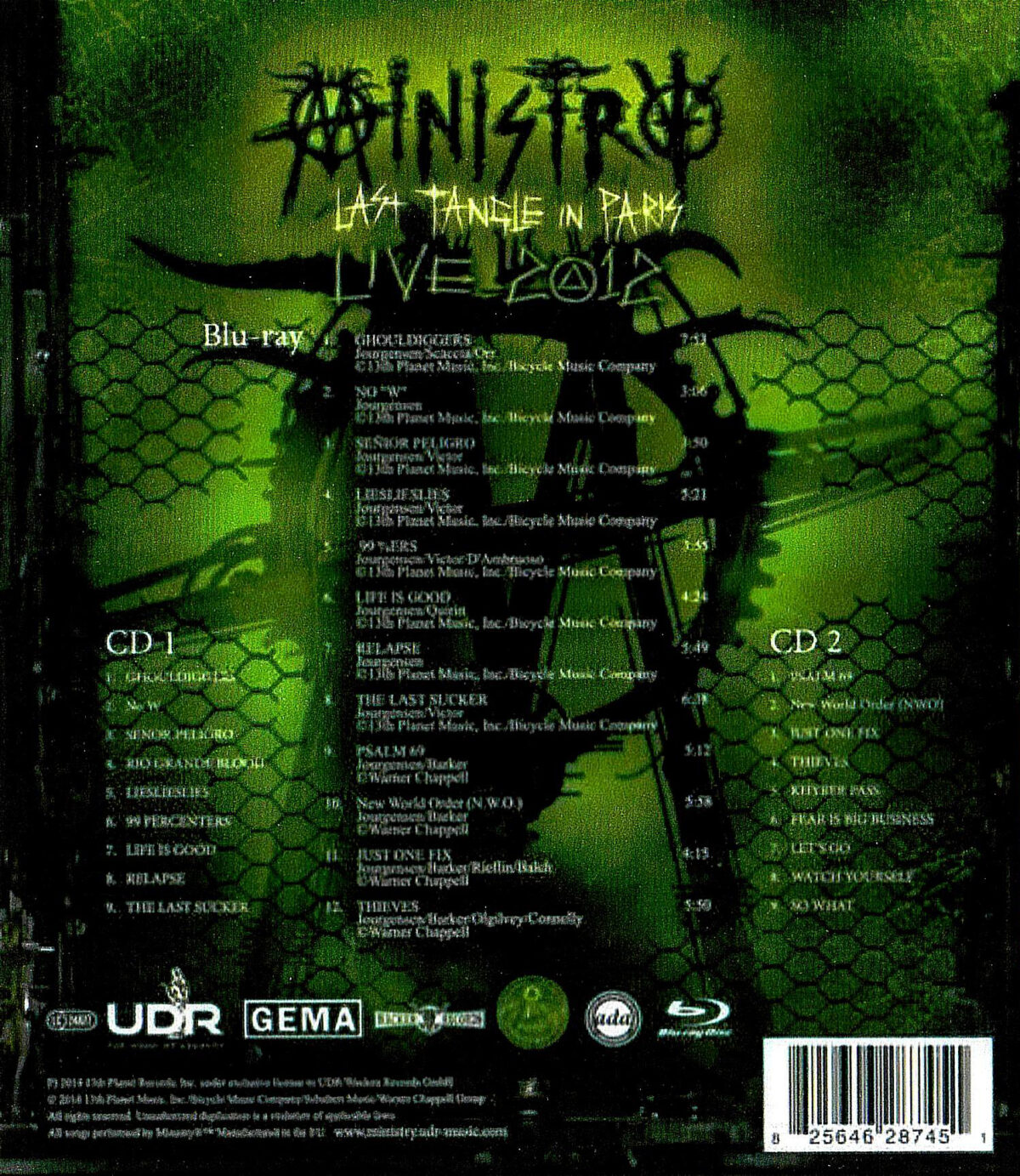 Ministry - Last Tangle In Paris Live 2012 2CDs+1BLURAY