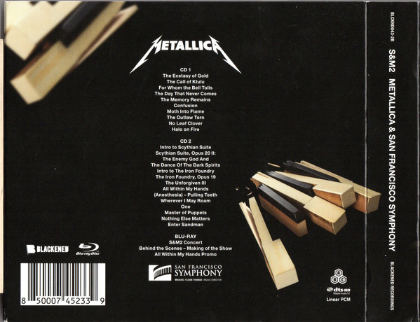 Metallica And San Francisco Symphony - S&M2 2CDs+1BLURAY