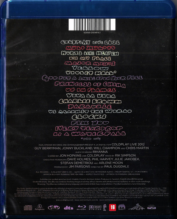Coldplay - Live 2012 1BLURAY+1CD
