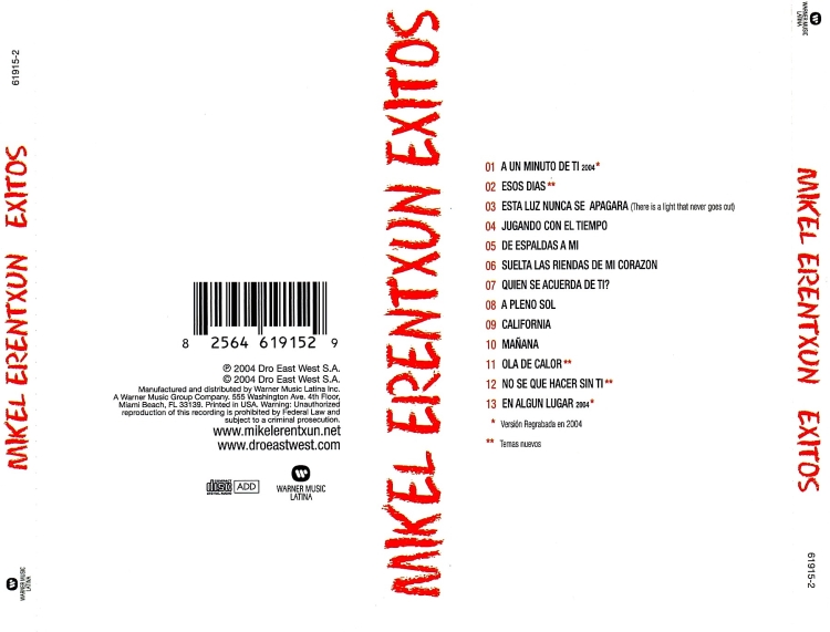 Mikel Erentxun - Éxitos CD