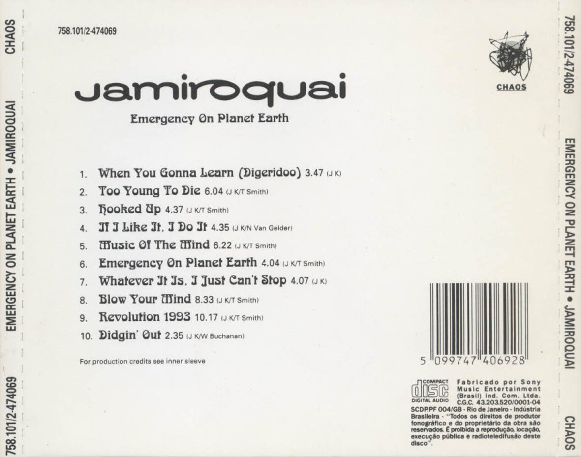 Jamiroquai - Emergency On Planet Earth CD