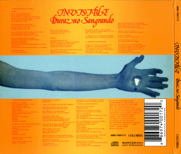 Invisible - Durazno Sangrando CD