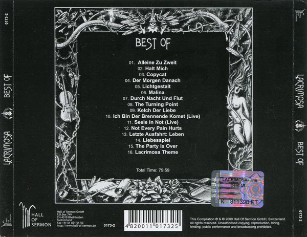 Lacrimosa - Best Of CD