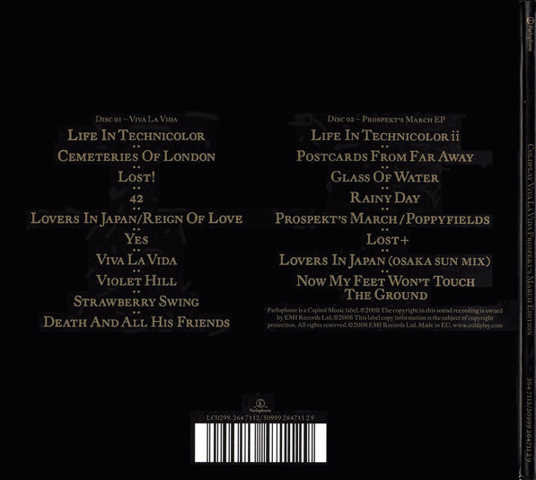Coldplay ‎– Viva La Vida (Prospekt's March Edition) 2 CDS