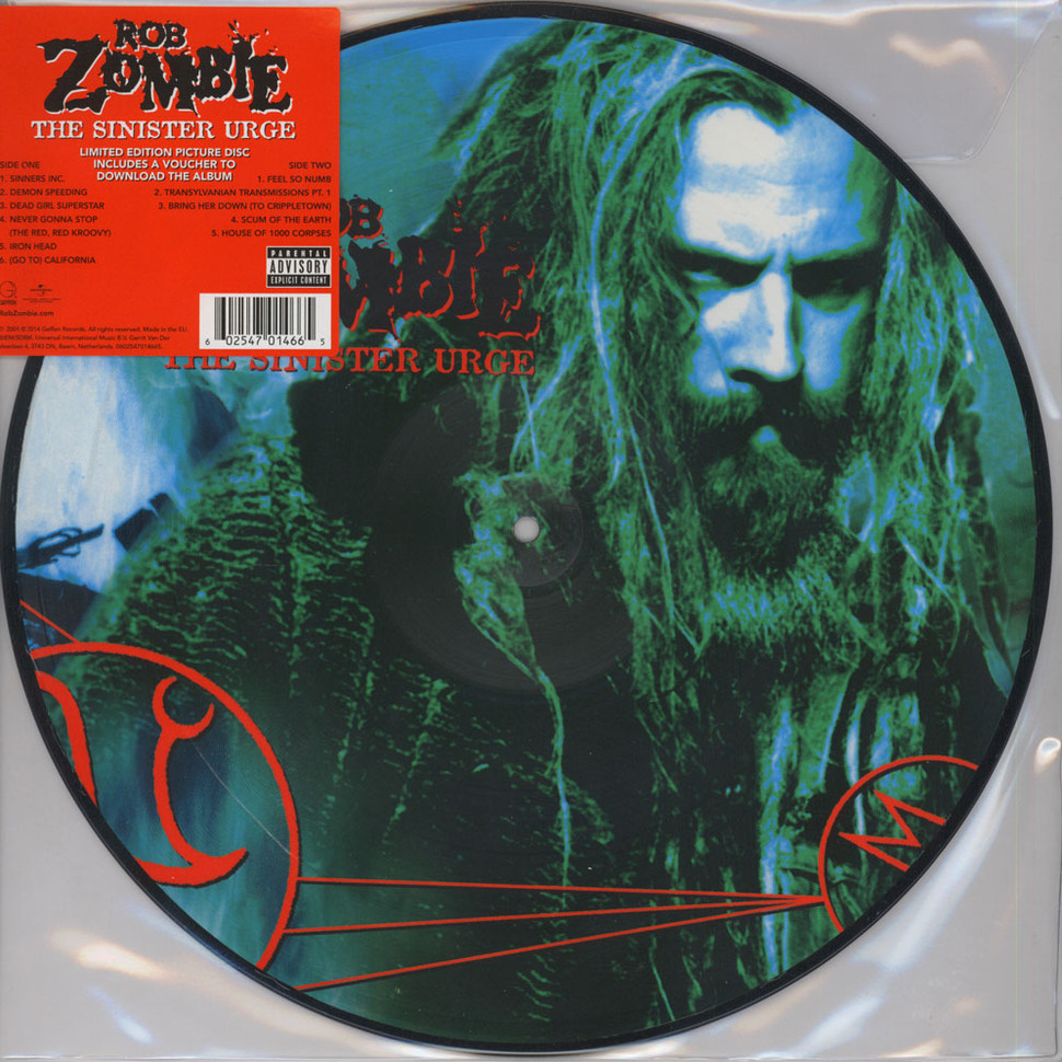 Rob Zombie - The Sinister Urge LP Picture Disc