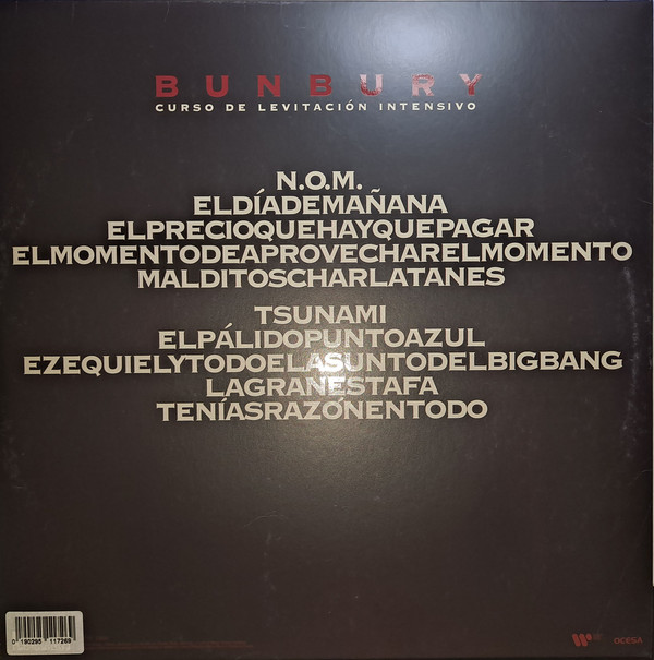 Bunbury - Curso de Levitación Intensivo LP Transparente + CD