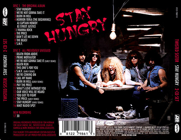 Twisted Sister - Stay Hungry 2CDs