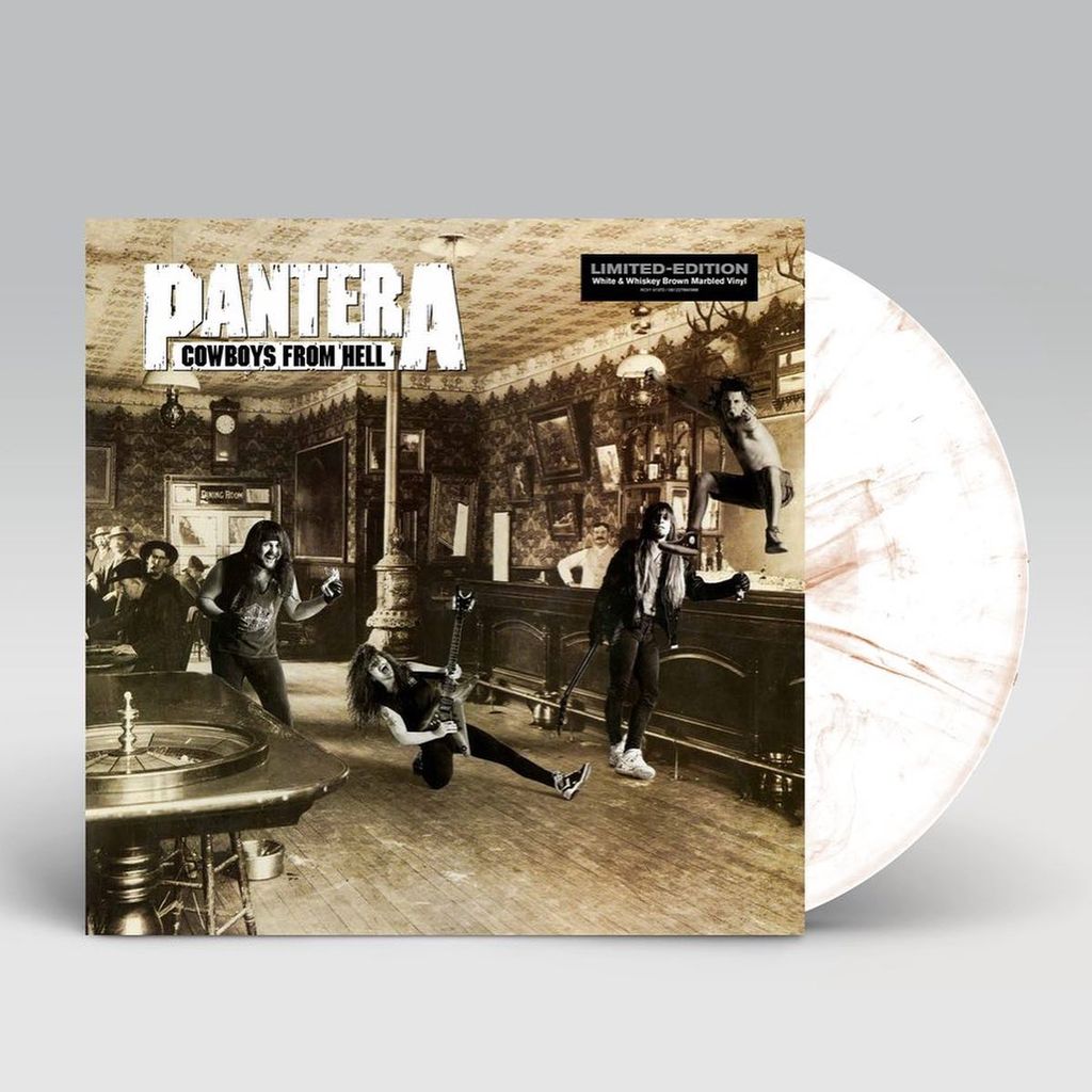 Pantera - Cowboys From Hell LP White & Brown