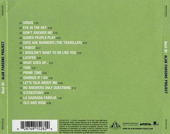Alan Parsons Project - Best Of Alan Parsons Project CD
