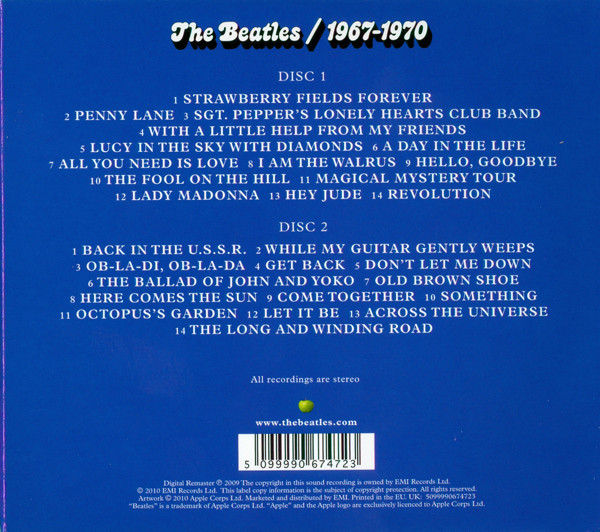 The Beatles - 1967-1970 / 2CDs