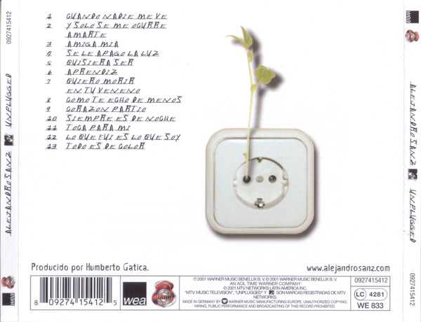 Alejandro Sanz - MTV Unplugged CD
